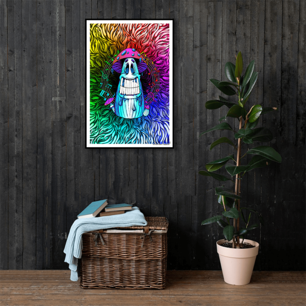 DOOODLEGOD 'Mushroom Festival' Augmented Reality Animation Art Print