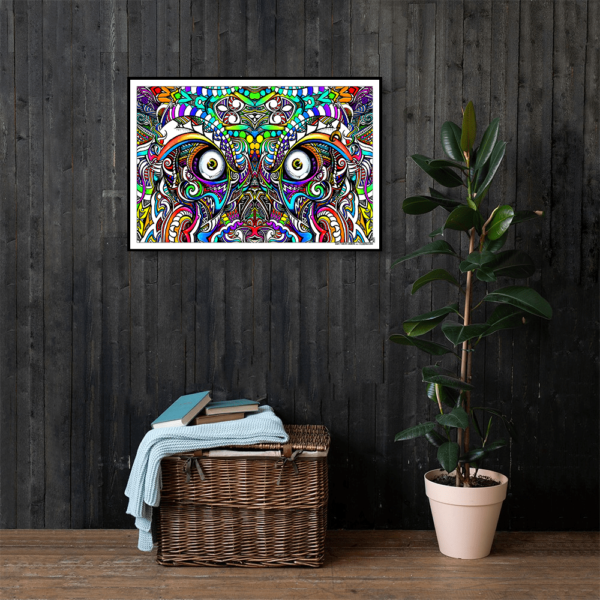 DOOODLEGOD Eyes Augmented Reality Animation Art Print