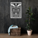 DOOODLEGOD 'Trippy Horned Skull' Augmented Reality Animation Art Print