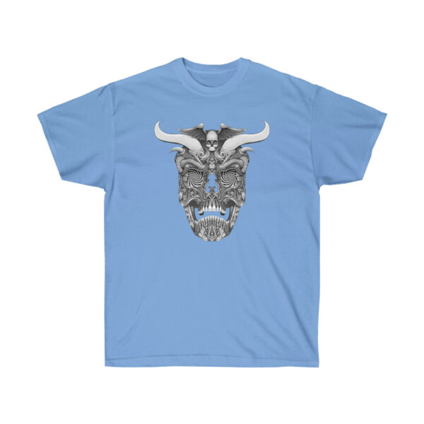 Trippy Horned Skull Unisex Ultra Cotton Tee - Image 9