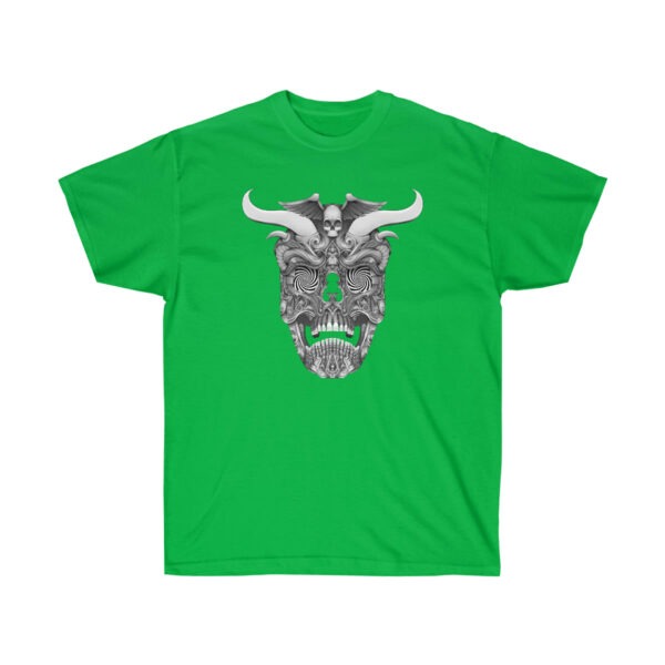 Trippy Horned Skull Unisex Ultra Cotton Tee - Image 8