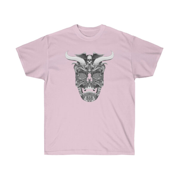 Trippy Horned Skull Unisex Ultra Cotton Tee - Image 11