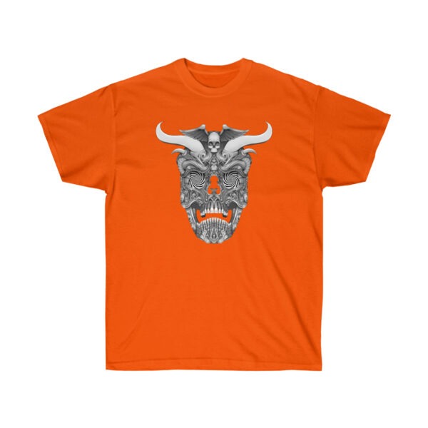 Trippy Horned Skull Unisex Ultra Cotton Tee - Image 5