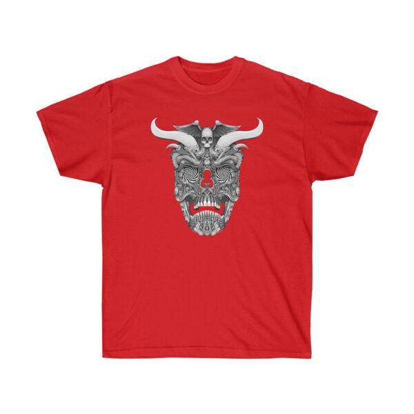 Trippy Horned Skull Unisex Ultra Cotton Tee - Image 12