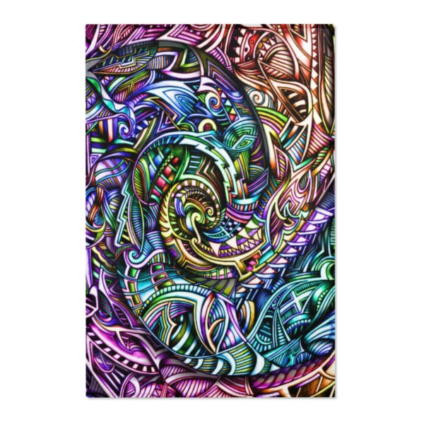 Zen Color Swirl Area Rugs - Image 4