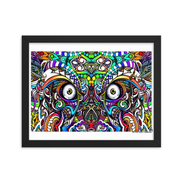 DOOODLEGOD Eyes Framed poster