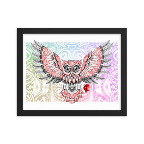 The Gifting Owl Framed poster