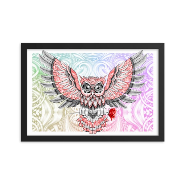 The Gifting Owl Framed poster - Image 2