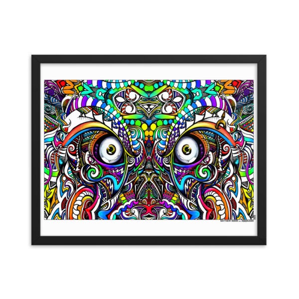 DOOODLEGOD Eyes Framed poster - Image 3