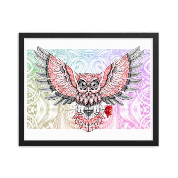 The Gifting Owl Framed poster - Image 3